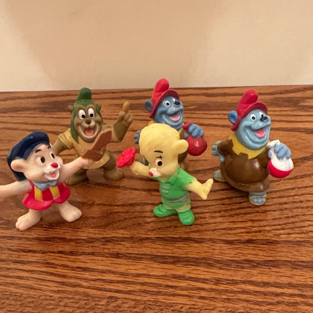 Book & Figures from Disney Cartoon Gummi Bears: Tummi, Sunni, Cubbi & Gruffi - Picture 2 of 16